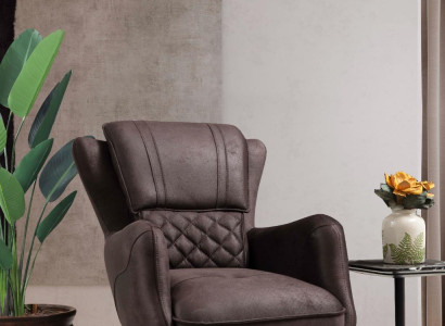 Luxury Furniture Living room Armchair Upholstered Seat Modern Design Upholstered Armchair